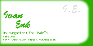 ivan enk business card